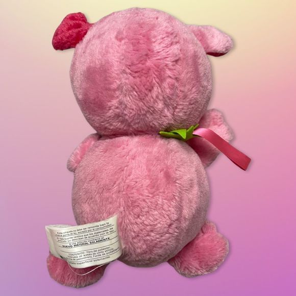 2007 Vintage Pink Heart Puppy Fur Berries Plush - Picture 4 of 5